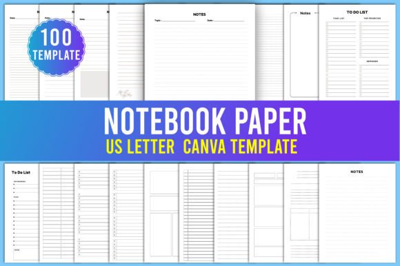Download Notebook Paper Mega Bundle KDP Interiors - Interior Collection