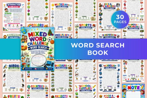 Download Word Search Book KDP Interiors Graphic - Interior Collection