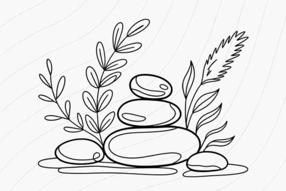 Download Minimal Black White Meditation PNG - White Collection