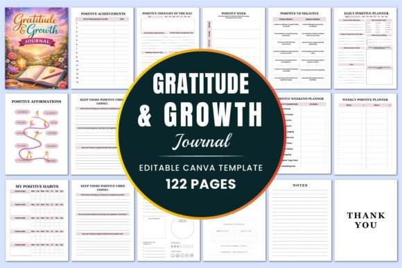 Download Gratitude &amp; Growth Journal KDP Interiors - Interior Collection