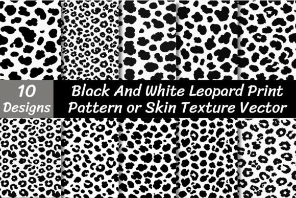 Download Black and White Leopard Print Pattern - White Collection