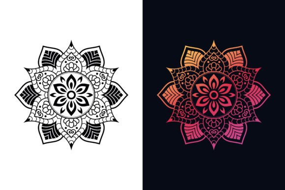 Download Mandala Isolated on White Background - White Collection