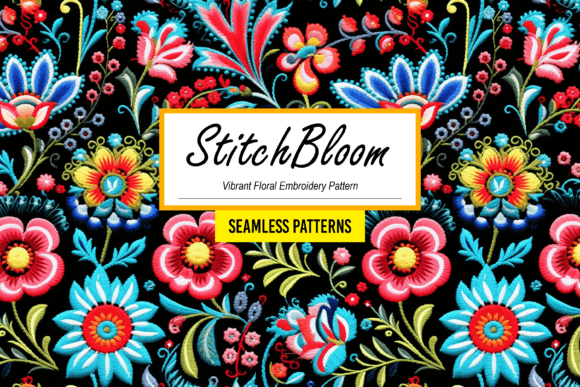 Download StitchBloom - Floral Embroidery Pattern - Embroidery pattern Collection