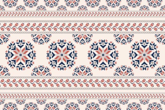 Download Folk Floral Embroidery Colorful Pattern - Colorful pattern Collection
