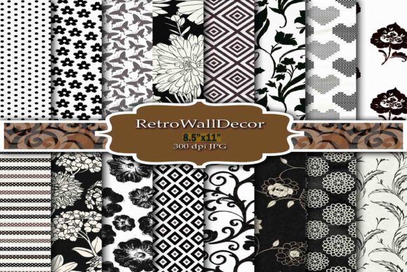 Download Black and White Digital Paper Pack 8.5 - White Collection