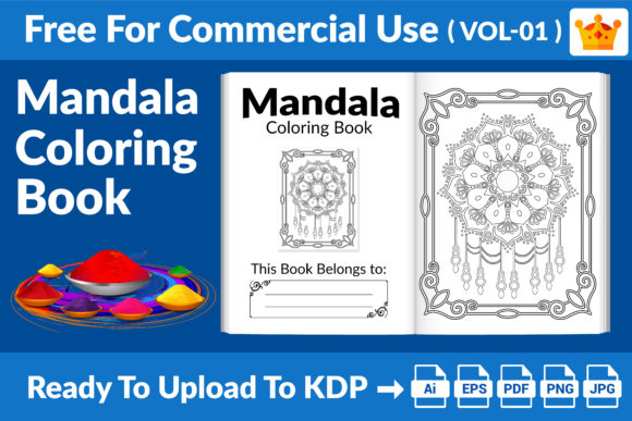 Download Mandala Coloring Book KDP Interior V01 - Interior Collection